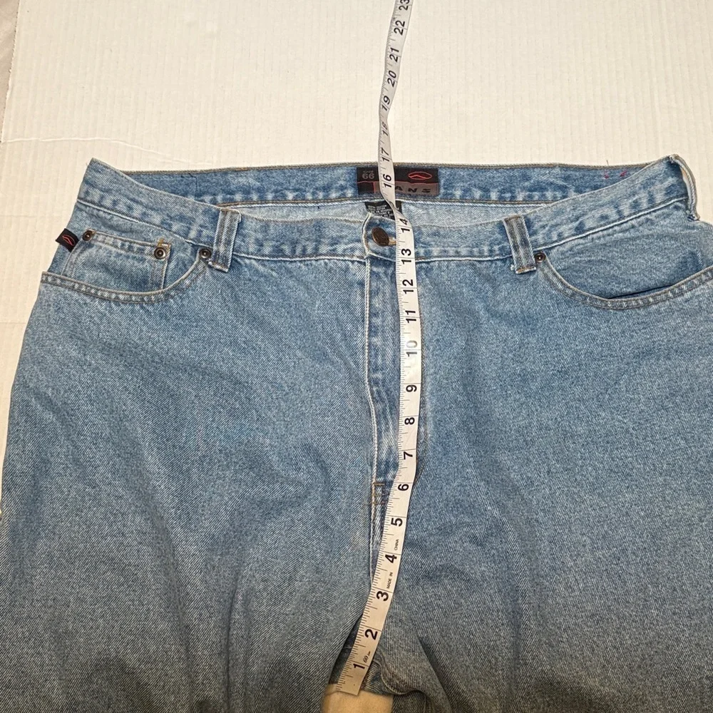 Vintage Vans Men's 38x33 Baggy Wide Leg Denim Blue Jeans 90s Skater